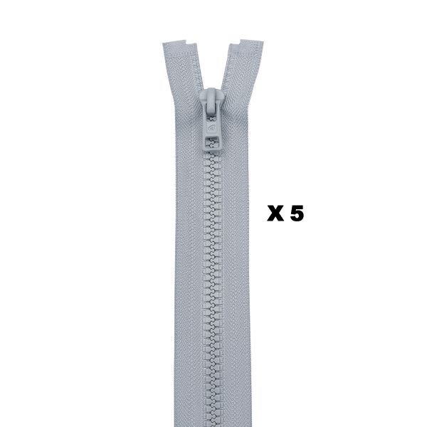 Молния трактор Arta Т6 (6 мм) 1 зам., разъем., 40 см, (2076), A396 жемчуг, НОВЫЙ МАТОВЫЙ ЗАМОК, уп.5 штук