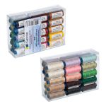 Нитки швейные бытовые Gamma 40/2, 365 м / 10 кат., ассорти 05