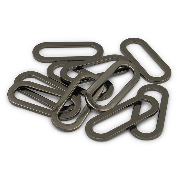 Рамка овальная металл 40 мм, чер.никель, ГНУ13818, 10 шт