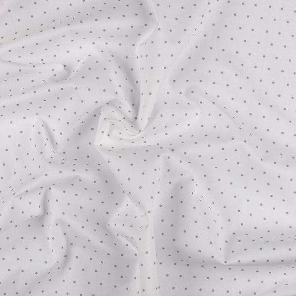 Ткань для пэчворка Peppy Бабушкин сундучок 100х112 см, 140±5 г/м², БС-53 горох белый