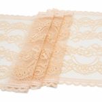 Кружево бельевое эластичное 230 мм / 10 м, бежевый