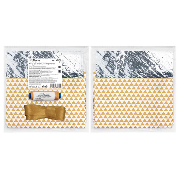 Набор для изготовления прихваток, №01 треугольники св. коричневый, Gamma NDIPO