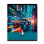 Тетрадь ученическая общая, матовый сплошной лак+запечат.форзац+титул лист A5+ 96 л. на скобе 65 г/м², белизна 100 %, 5 шт, клетка, 01125 Микс-Залайкай, Светоч Т79