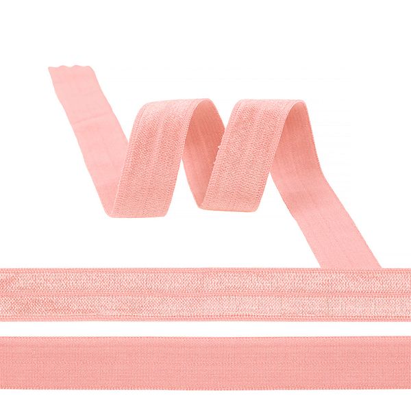 Резинка бельевая (окантовочная) блестящая 15.0 мм / 50 метров, F152 коралловый