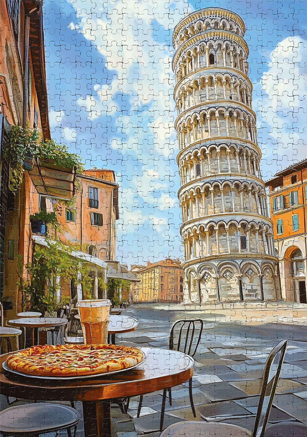 Пазл 1000 элементов, PZL-1000/97 Вид на Пизанскую башню, Фрея