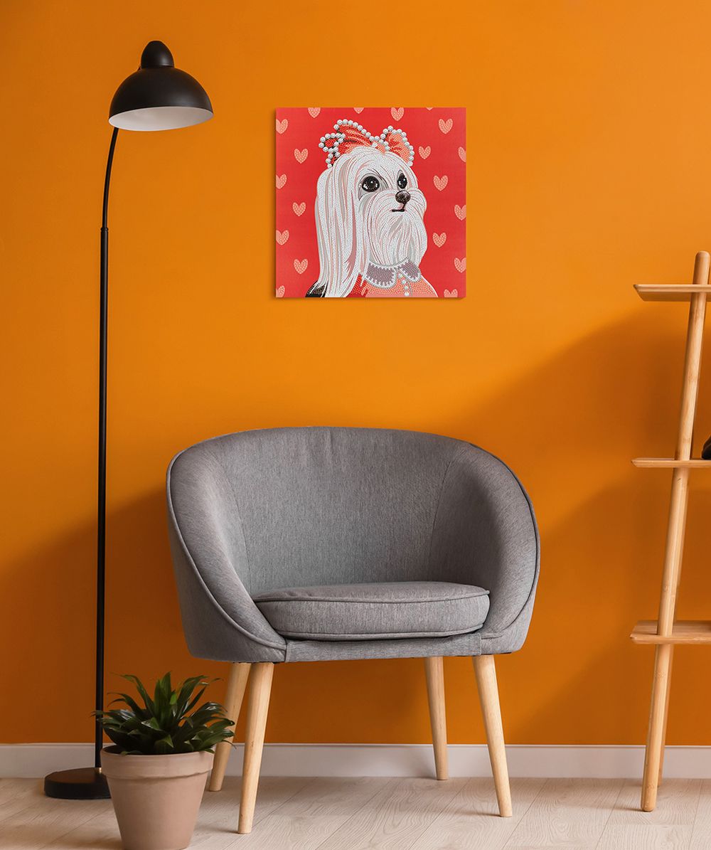 Алмазная (кристальная) мозаика Фрея ALBP-306, постер Леди, 30х30 см