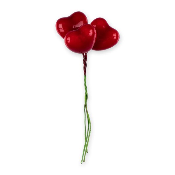 Декоративные элементы 6х3 шт, 01 сердце, Blumentag VDF-02