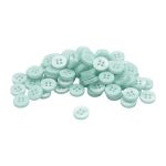 Пуговицы 4 прокола 18L (11мм), пластик (col.11 мятный), CN_2846, 72 шт