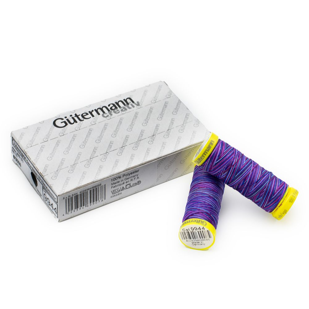 Нитки отделочные Gutermann Deco Stitch 70, multicolor, 70м, 9944, 5 катушек