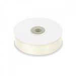 Лента репсовая (в рубчик) 25.0 мм цв. F102 молочный уп.22.86м (±1м)