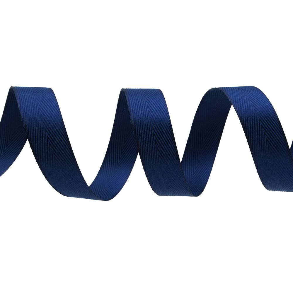 Лента декоративная ёлочка 25.0 мм / 20±1 метров, 97 синий