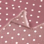 Штапель в горошек 90 г/м², 145 см / 2 метра, TBY.Vidt.08 цв.розовый