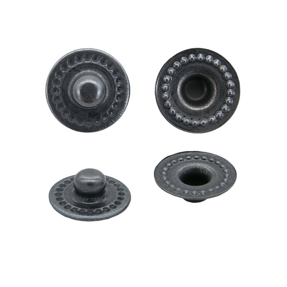 Часть кнопки Альфа (S-образная) ⌀11 мм (C-часть), 5 никель с чернением, 100 шт, S090504, BIG