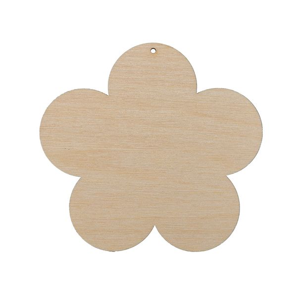 Заготовка из фанеры Подвеска 9.4х10 см, 0.4 см, Цветочек (9.4х10 см), Mr.Carving, БА-60