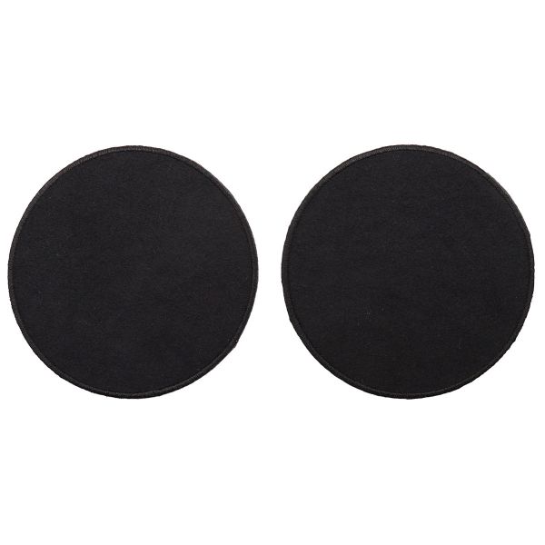 Термоаппликация Круг d-8,5см, уп. 2 шт, цв.черный