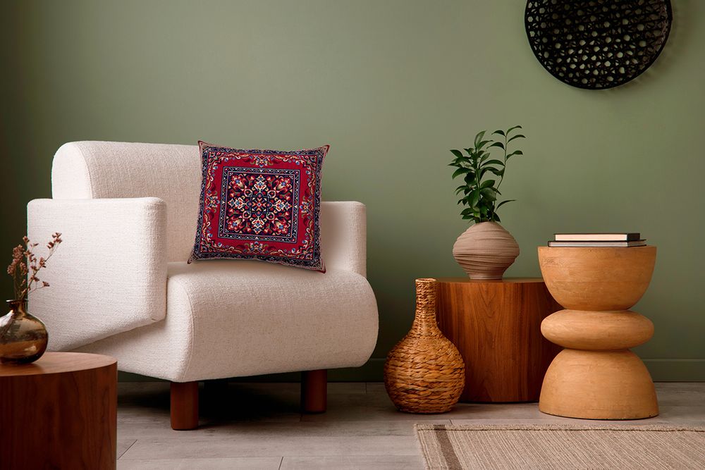 Набор для вышивания нитками Panna PD-7479, Подушка. Легенда Востока, 40х40 см