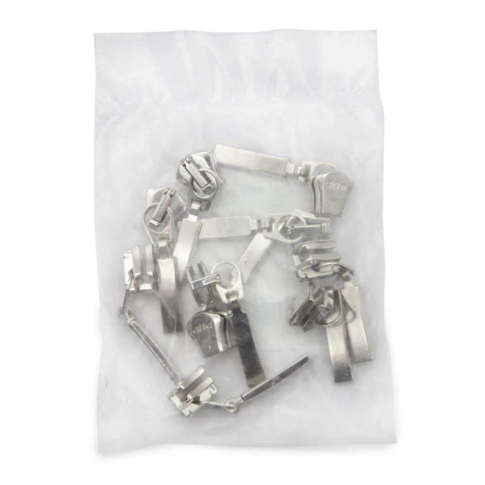 Слайдер (замок) для молнии трактор Arta Т6 (6 мм), никель -F, уп.10 шт, S090320, 10 шт