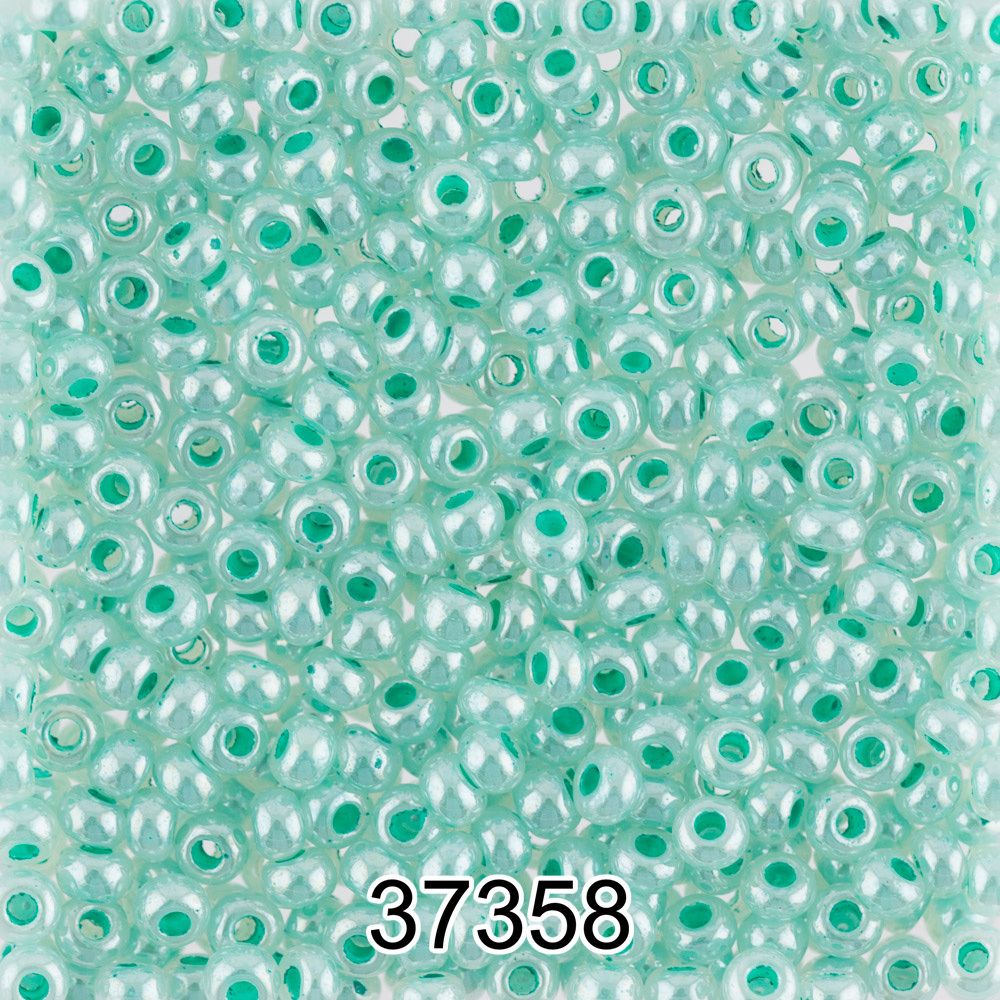 Бисер Preciosa 10/0 (2.3 мм), 500 г, 37358 (Ф354) св.зеленый