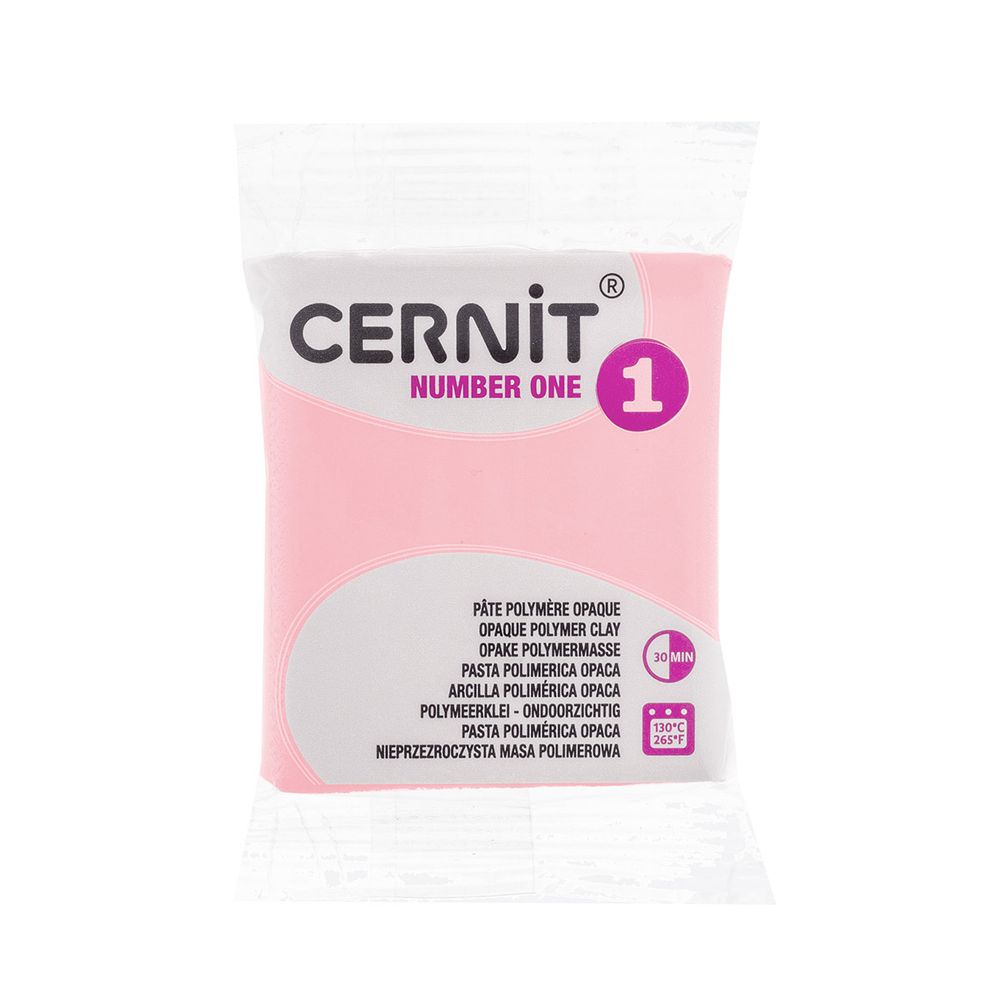 Полимерная глина запекаемая Cernit № 1, 56 г, 475 розовый