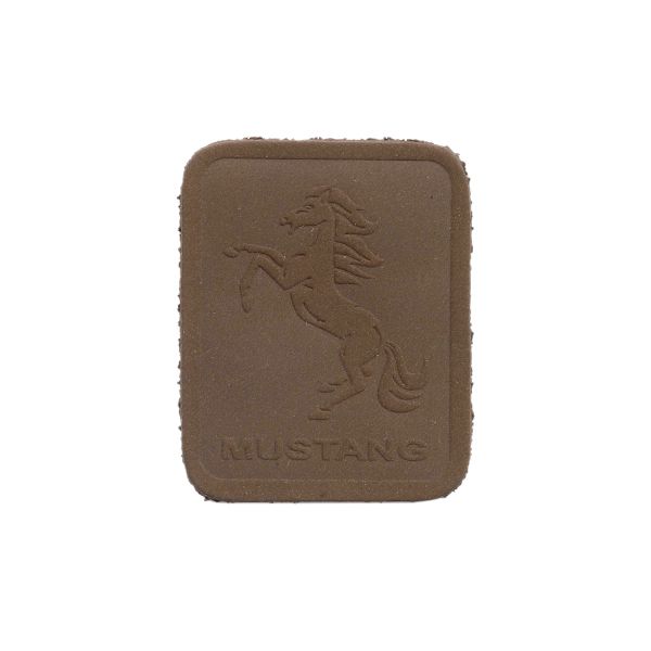 Термоаппликация из замши Mustang 3,5х4,37см, 100% кожа, 42 темно-коричневый, 5 шт