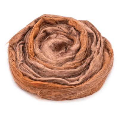 Шерсть для валяния вискоза Троицкая, 1х50 г (19-20 мкр), 416 св.коричневый