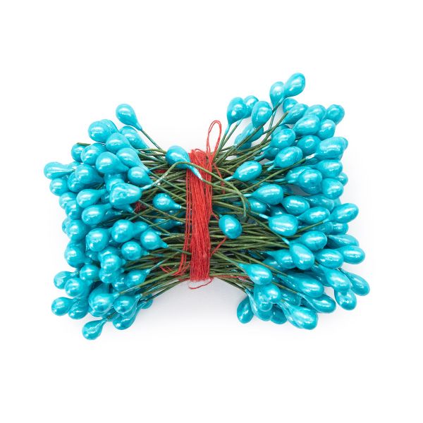 Тычинки для искусственных цветов 0,5х6см (вес 50гр ±3 гр) (16 бирюзовый)