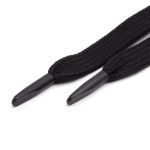 Шнурки плоские с металлическим наконечником 10.0 мм / 130 см, 1 пара (2 шт), черный, 6220-0134
