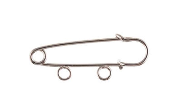 Булавки для подвесок 35 мм, №02 никель, Zlatka PO-035