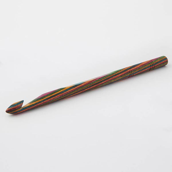 Крючок Knit Pro Symfonie 6 мм, дерево, многоцветный, 20709