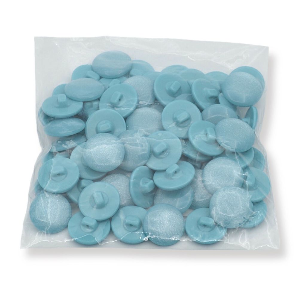 Пуговицы на ножке 32L (20мм), пластик (col.17 голубой), 72 шт, CR P-45