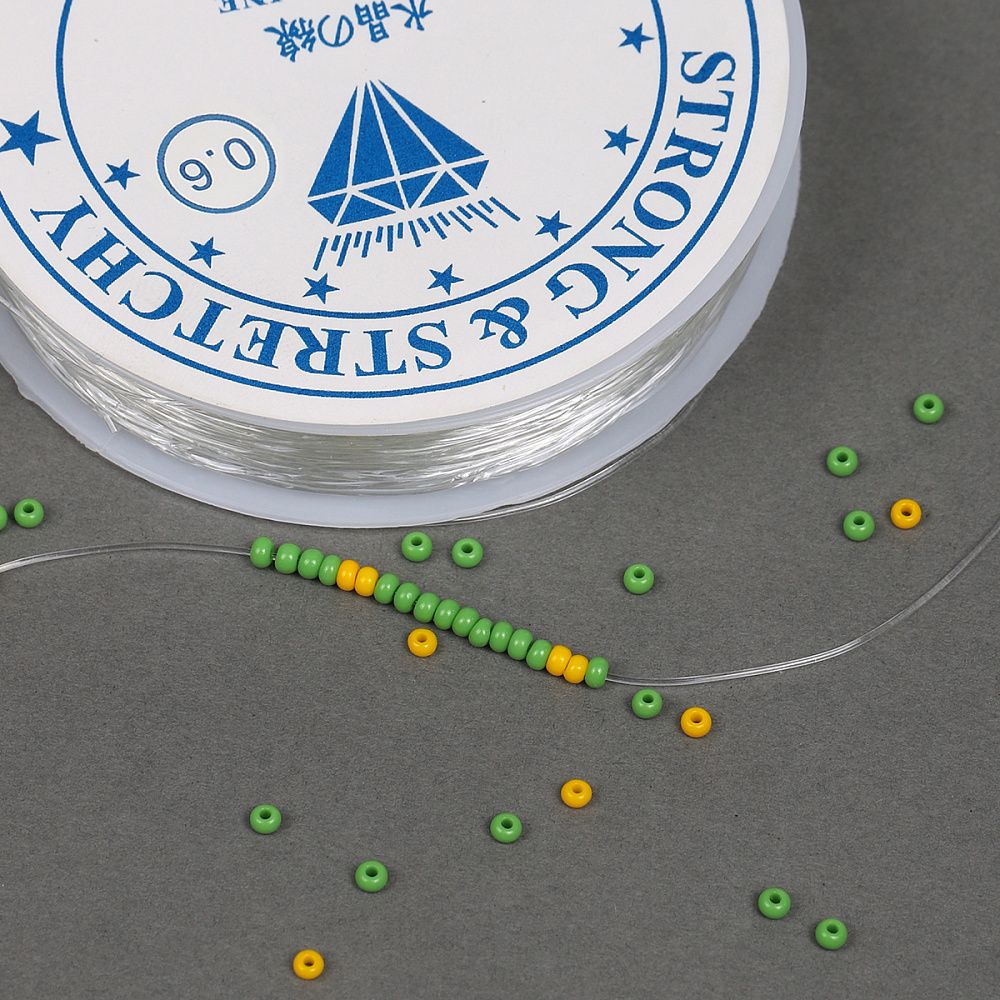 Нитки силиконовые ТВ 0215-1012 0,6мм цв.прозрачный 10х30м