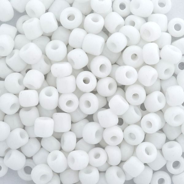 Бисер Astra&Craft 6/0 (4.1 мм), 150 г (10х15 г), цв. 41 белый/непрозрачный