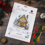 Набор для вышивания нитками Luca-S, Лавка Санты 25х25см