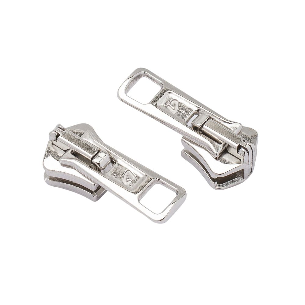 Слайдер (замок) для молнии трактор Arta Т6 (6 мм), никель -F, уп.10 шт, S090319