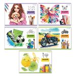 Альбом для рисования выбор.лак, 100 г/м², A4 29.5х20.2 см, 24 л. на скобе 5 шт, 01702 МИКС Нарисуй мечту, Светоч А255