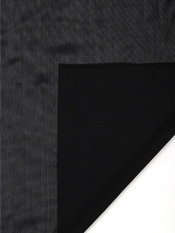 Сетка бельевая эластичная с SPF-защитой 140 г/м², шир.160 см / 90 метров, TBY.OLG136, черный