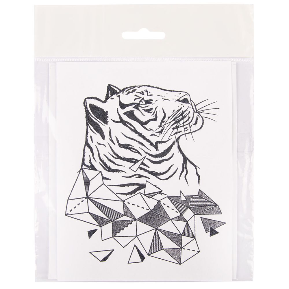 Термотрансфер №06, 1 шт, M-613 Тигр 12х11 см, Gamma