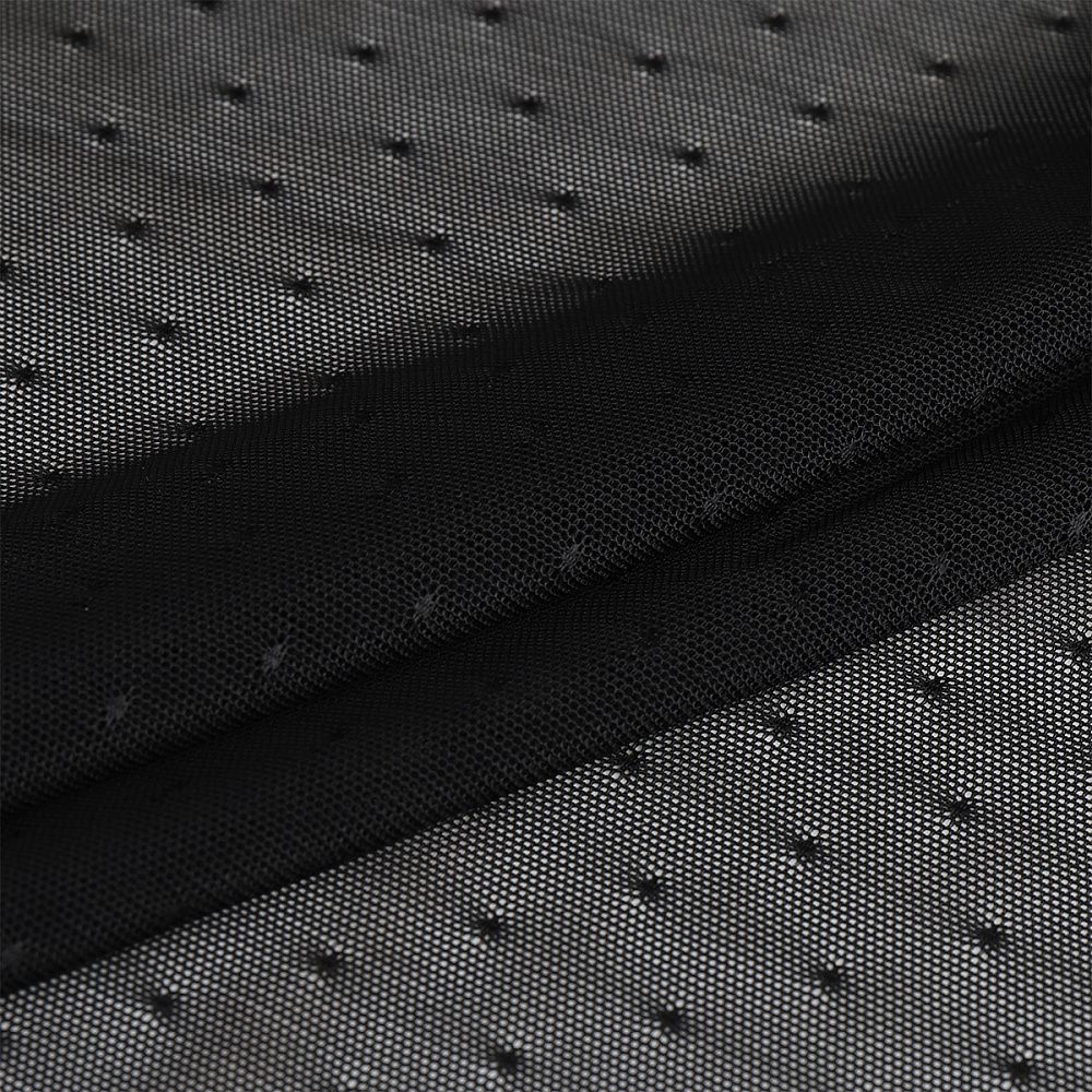 Сетка бельевая эластичная 80 г/м², шир.140 см / 15 кг, OLG024.170, цв.170 черный /OLG024.170/