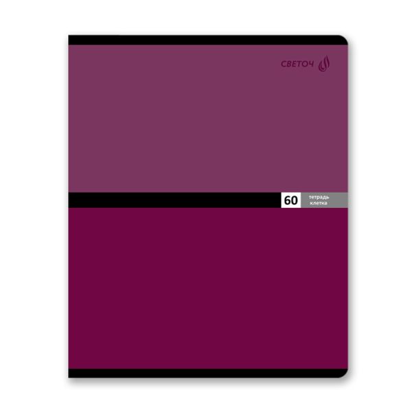 Тетрадь ученическая общая A5 60 л. на скобе 65 г/м², белизна 100% 10 шт клетка, 01517 Многоцветие, Светоч Т70