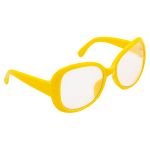 Очки для куклы со стеклом, пластик, 8,5 см, 1шт, желтый