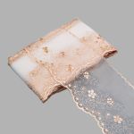 Кружево на сетке 140 мм / 13.72 метра, бежевый, 3AR3745