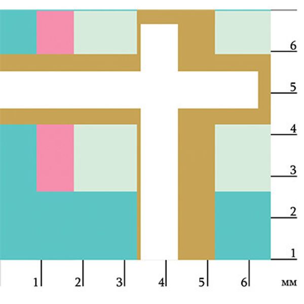 Ткань для пэчворка Peppy Бабушкин сундучок, рулон 112 см / 5 метров, БС-03 клетка бирюзовый/бл.зеленый, Peppy