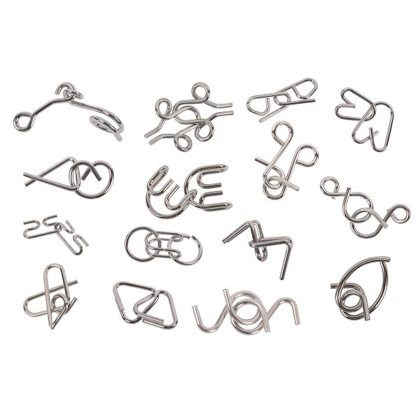 Набор металлических головоломок, 1 шт, 15 шагов к гениальности №1 30 элемент, Delfbrick DLM-52