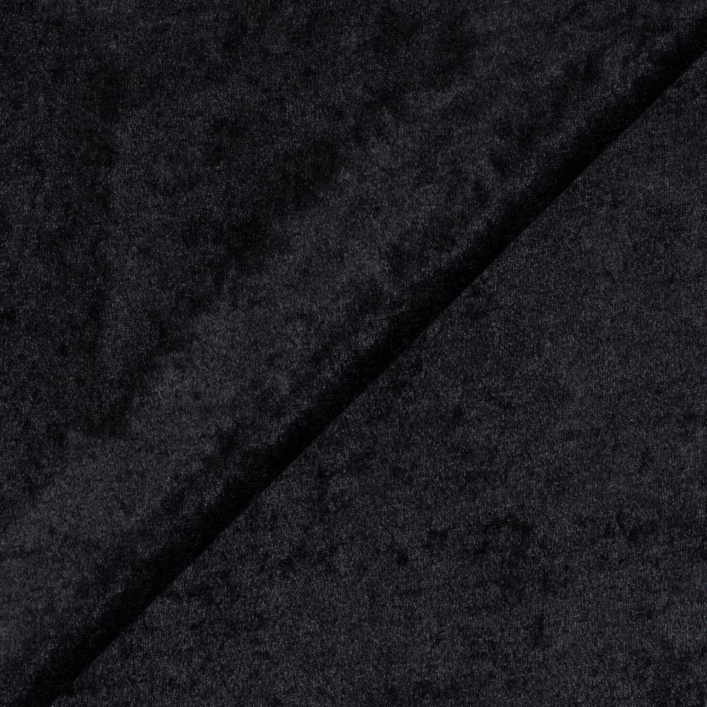 Плюш (ткань) 00 Peppy PCVL, 250±5 г/м², 150±2 см / 5 метров, винтажный, 10 черный