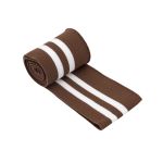Подвяз (довяз) трикотажный 6.0х120.0 см, коричневый с белым, CL-053
