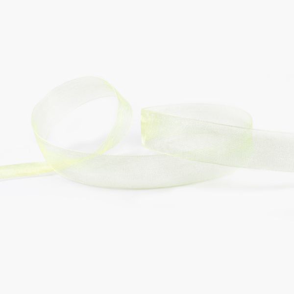 Лента капроновая (органза) 20.0 мм / 22.8±1 метра, 011 св.желтый, Blitz OR-20