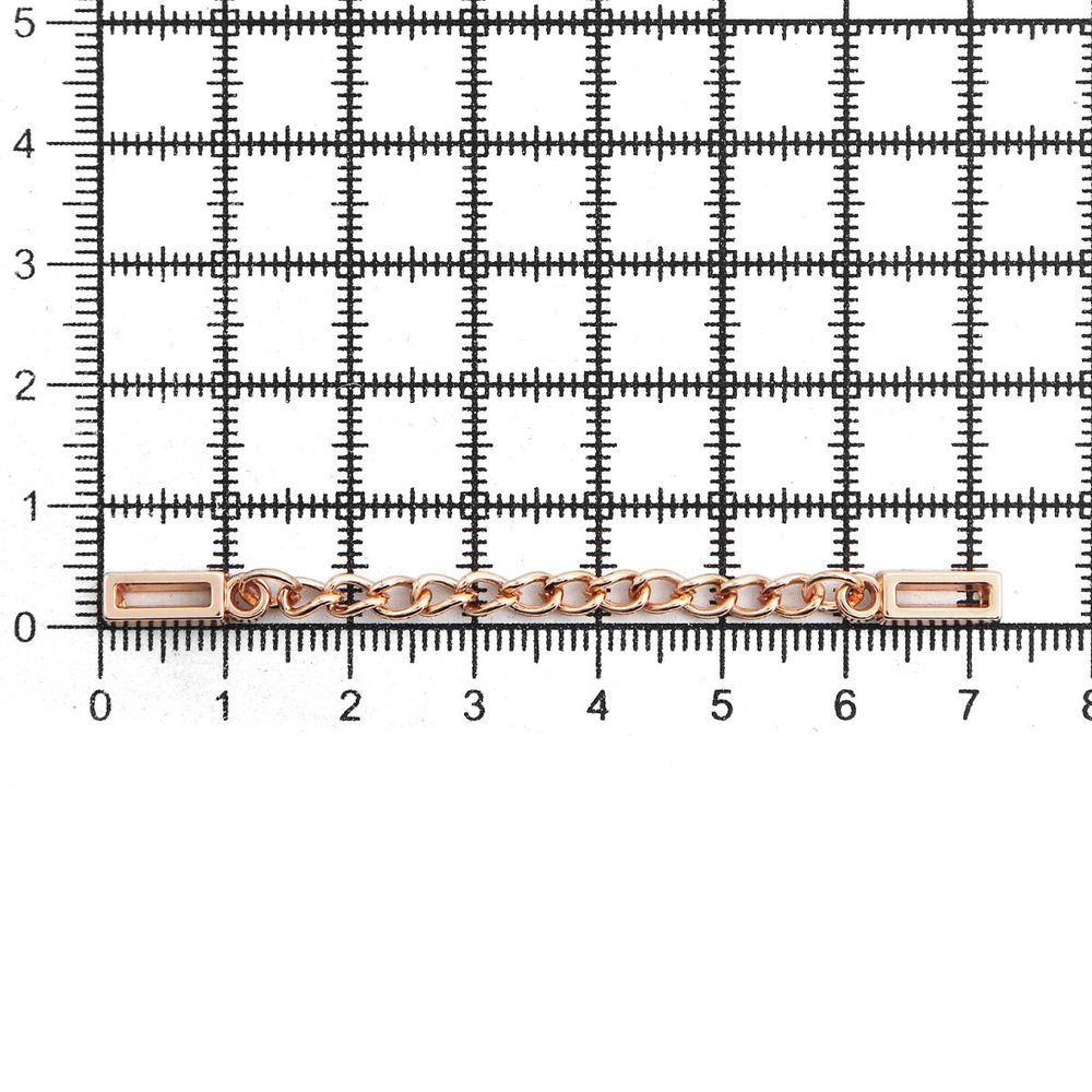Цепочка-вешалка для верхней одежды 70 мм, золото цв.02, ГДЖ1514, 10 шт