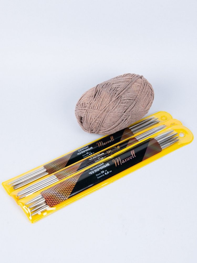 Набор чулочных спиц для вязания Maxwell Gold 25 см (4.0 мм, 5.0 мм, 6.0 мм)