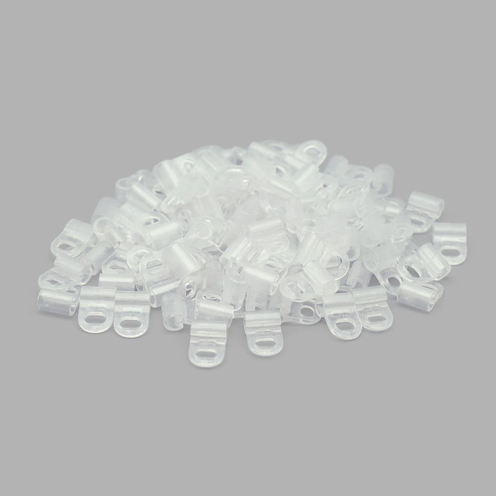 Крючки шторные для карниза 16 мм, петля для римских штор, 100 шт