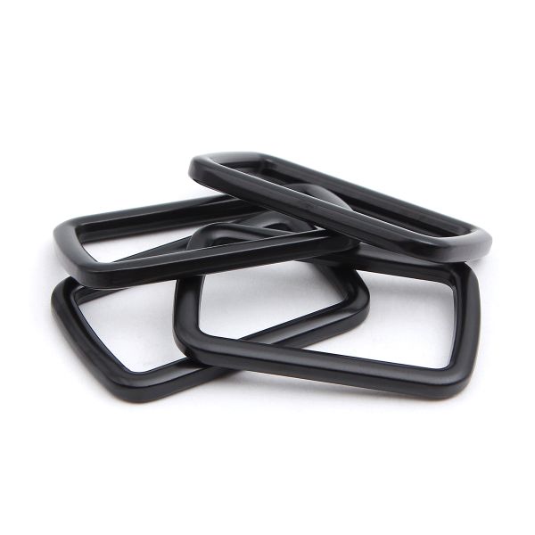 Рамка прямоугольная металл 40 мм /49х30 мм/ черный матовый, ГУ12749, 4 шт